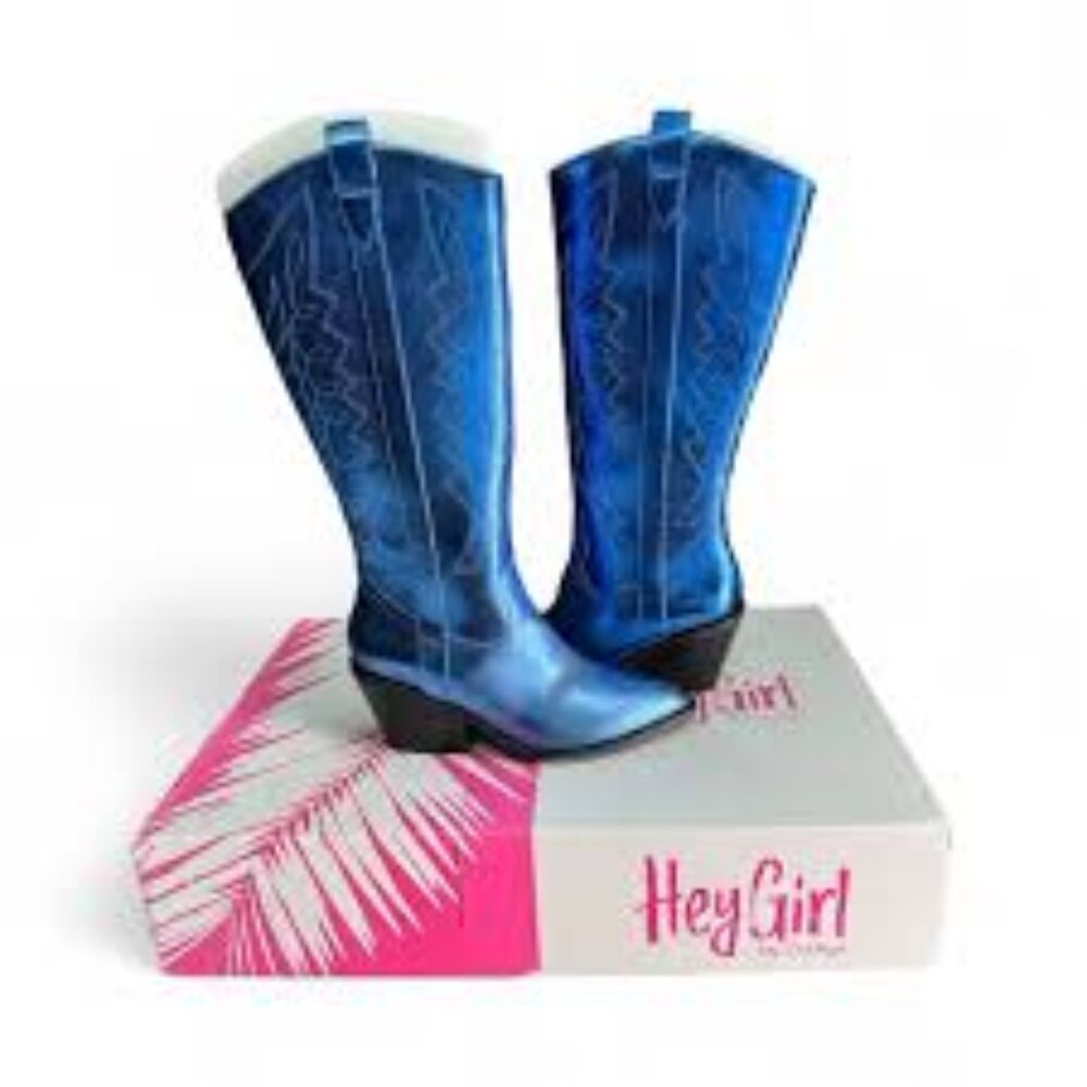 New in box Corkys Electric Blue Metallic Howdy boots